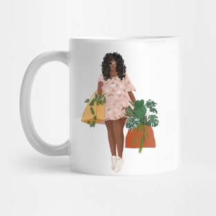 Girl Plant Shopping 4 Mug